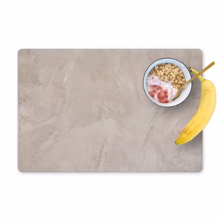 Textuur - Wand - Modern - Beige - Abstract Placemat vinyl groot -zzzproduct_Kitchenyeah-website