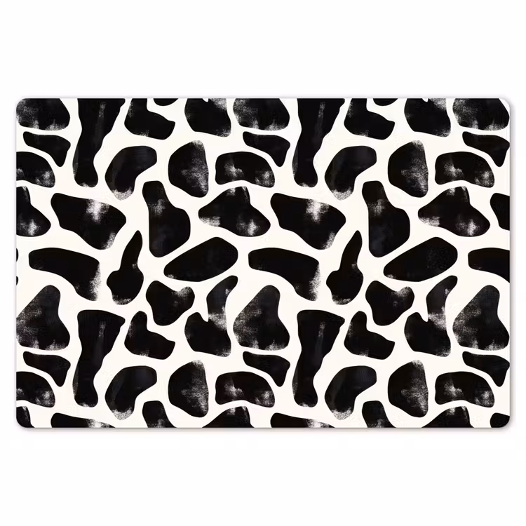 Dierenpatroon - Vlekken - Zwart - Wit Placemat vinyl groot 368 -zzsfeer1_Kitchenyeah-website