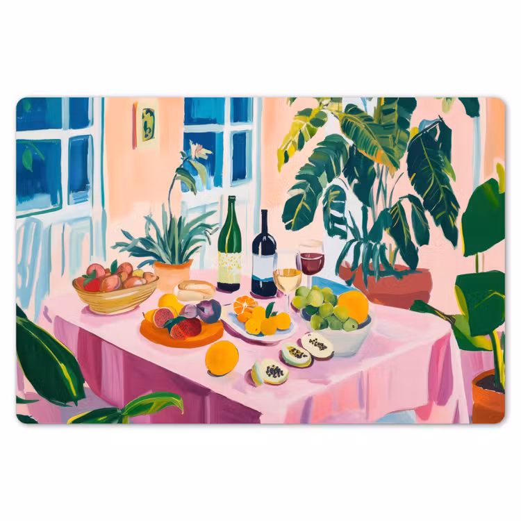 Tafel - Wijn - Fruit Placemat vinyl groot -zzsfeer1_Kitchenyeah-website