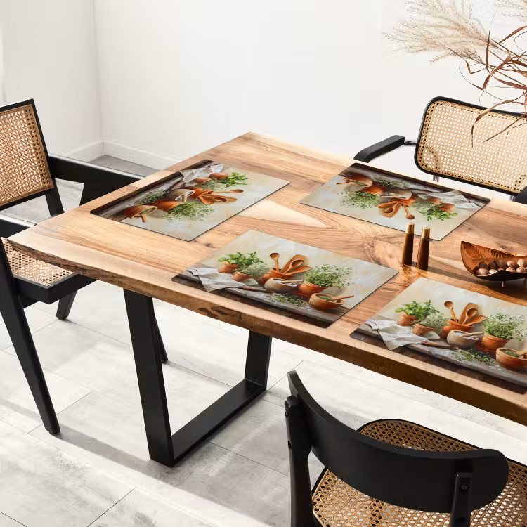 Potten - Kruiden - Hout Placemat vinyl groot -zzsfeer4_Kitchenyeah-website