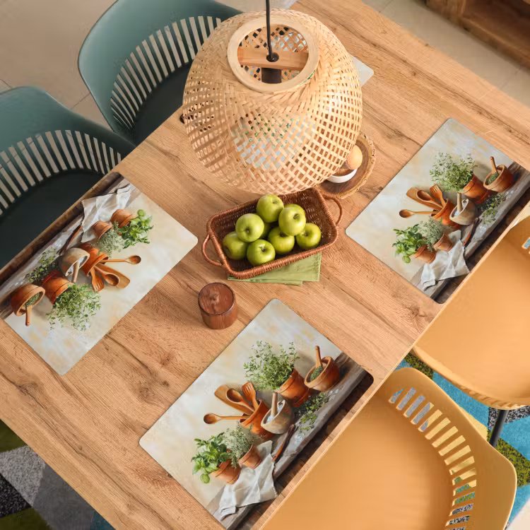 Potten - Kruiden - Hout Placemat vinyl groot -zzsfeer5_Kitchenyeah-website