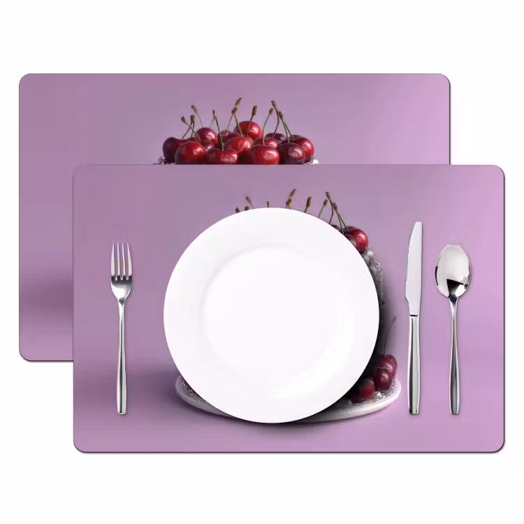Taart - Kersen - Juwelen - Rood Placemat vinyl groot -zzsfeer2_Kitchenyeah-website