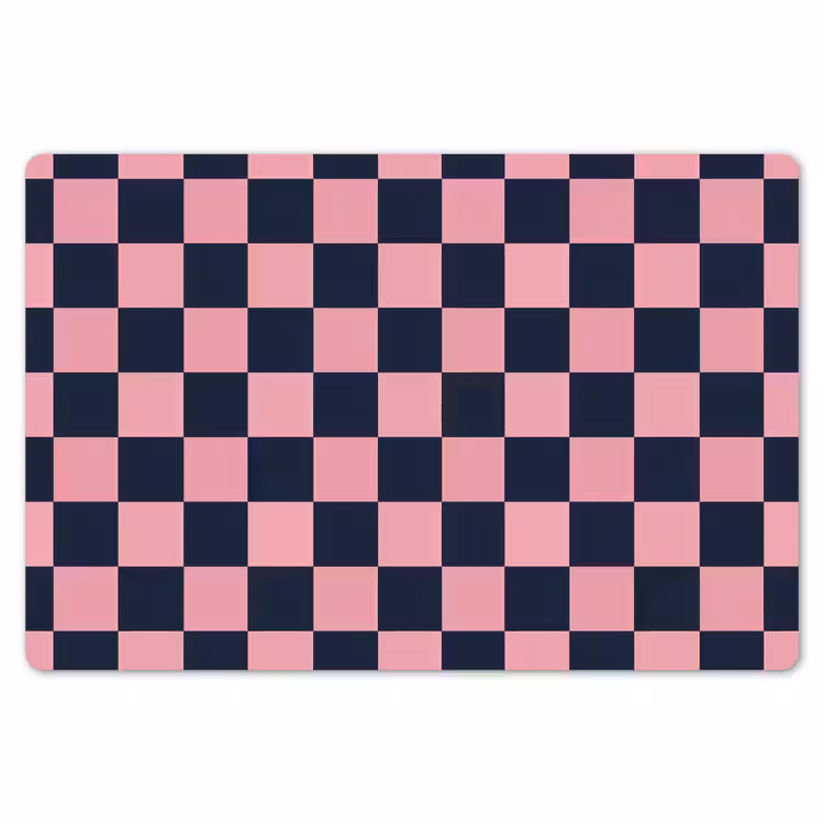 Traditioneel - Patroon - Blauw - Roze Placemat vinyl groot 368 -zzsfeer1_Kitchenyeah-website