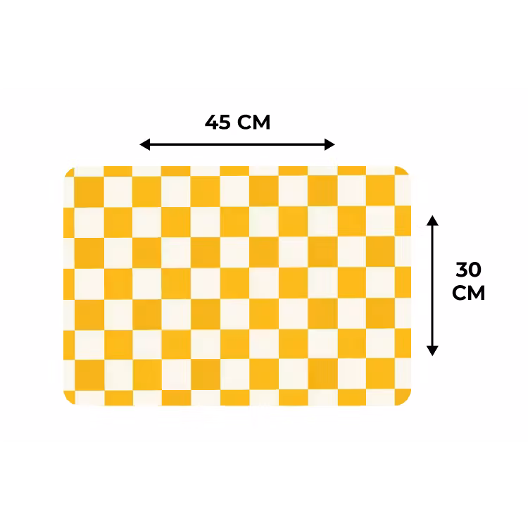 Traditioneel - Patroon - Geel Placemat vinyl groot 368 -specs