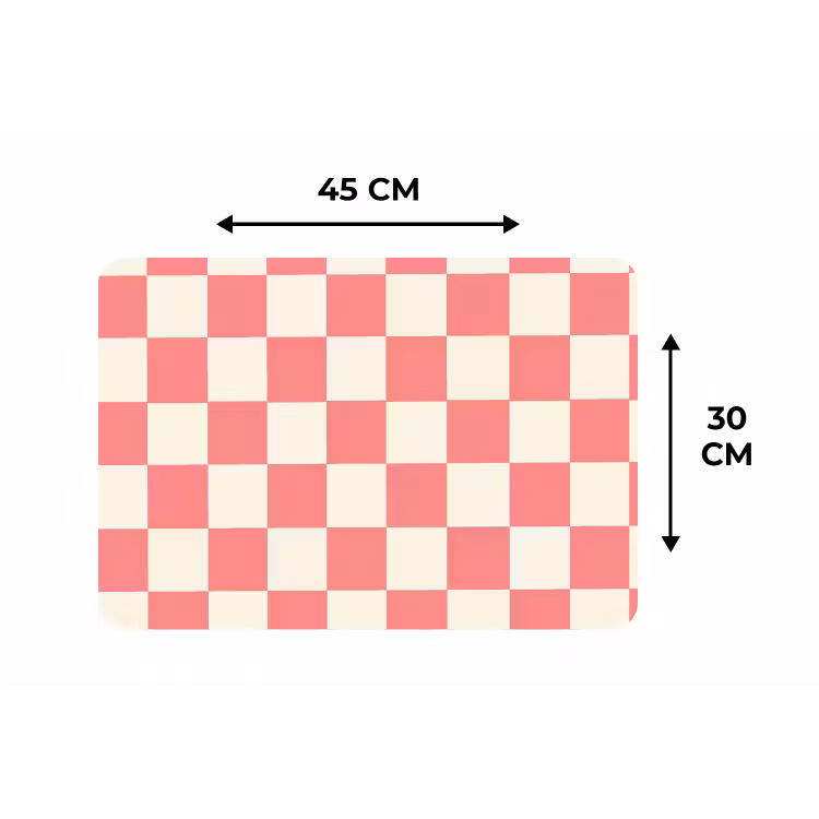 Traditioneel - Patroon - Roze Placemat vinyl groot 368 -specs
