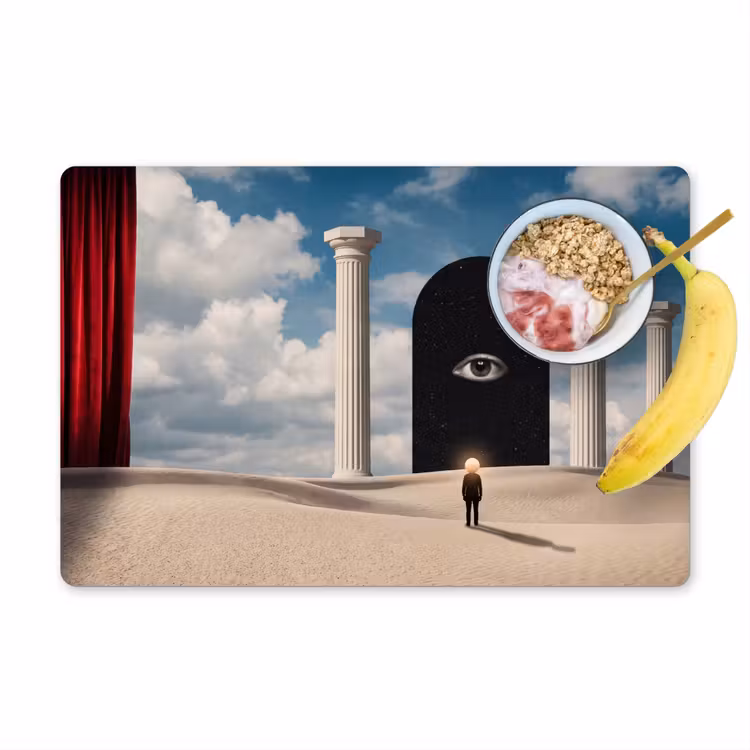 Tischset - 6 Stück - Traum – Wüste – Auge - Droom - Woestijn - Oog Placemat vinyl groot