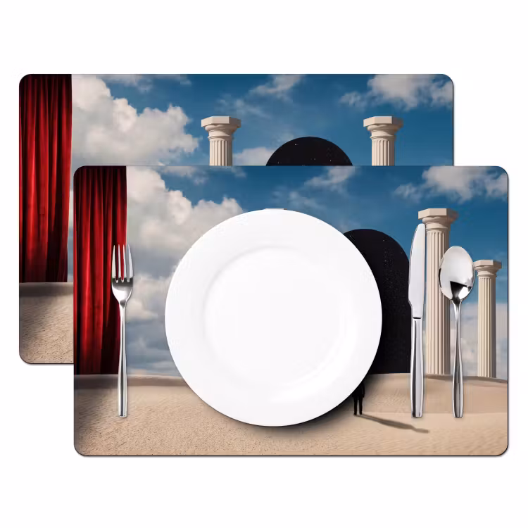Tischset - 6 Stück - Traum – Wüste – Auge - Droom - Woestijn - Oog Placemat vinyl groot