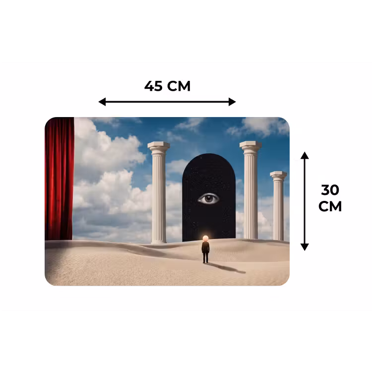 Tischset - 6 Stück - Traum – Wüste – Auge - Droom - Woestijn - Oog Placemat vinyl groot