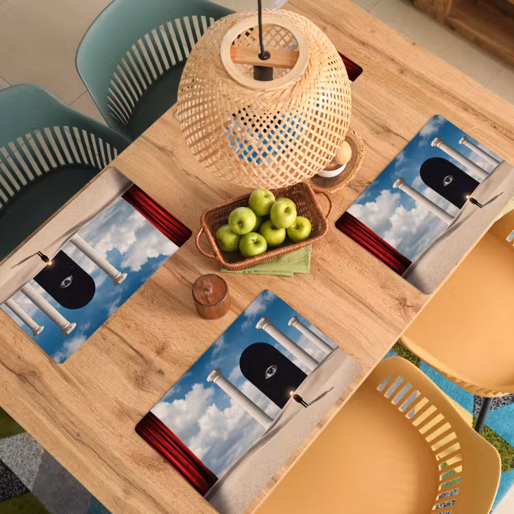Tischset - 6 Stück - Traum – Wüste – Auge - Droom - Woestijn - Oog Placemat vinyl groot