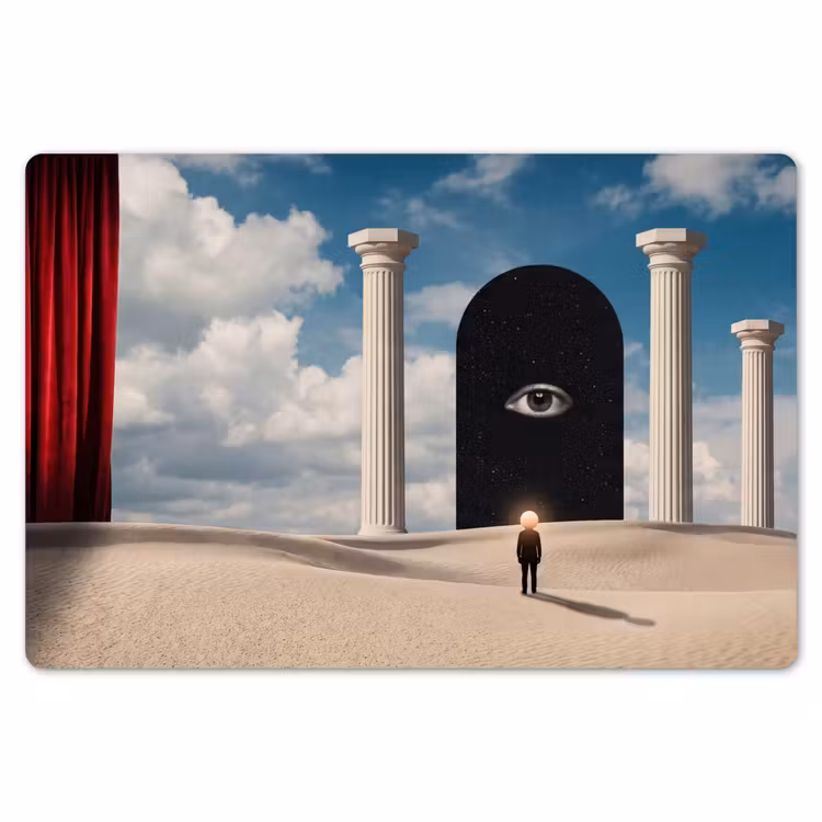 Tischset - 6 Stück - Traum – Wüste – Auge - Droom - Woestijn - Oog Placemat vinyl groot