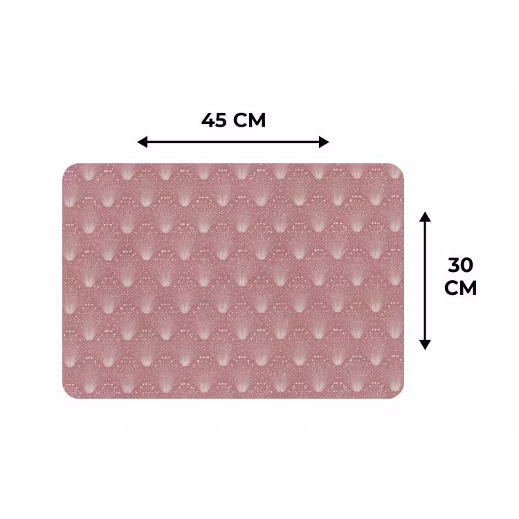 Trendy - Patroon - Roze Placemat vinyl groot 368 -specs