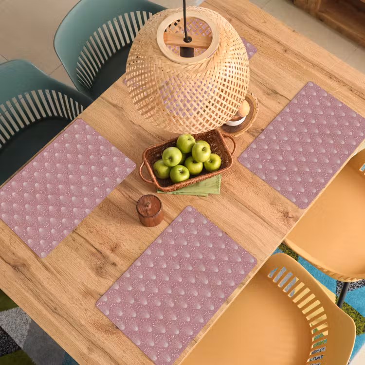 Trendy - Patroon - Roze Placemat vinyl groot 368 -zzsfeer5_Kitchenyeah-website