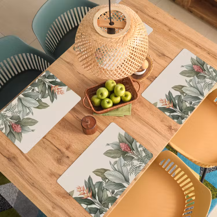 Tropisch - Planten - Modern - Groen Placemat vinyl groot -zzsfeer5_Kitchenyeah-website