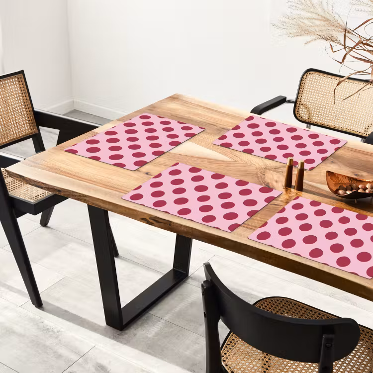 Stippen - Patroon - Bordeaux Placemat vinyl groot 368 -zzsfeer4_Kitchenyeah-website