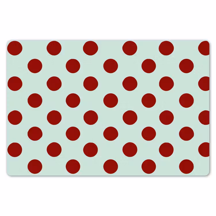 Polka - Dots - Rood Placemat vinyl groot 368 -zzsfeer1_Kitchenyeah-website