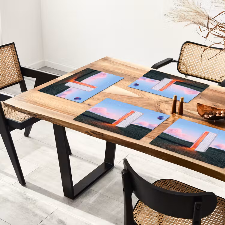 Tischset - 6 Stück - Tür – Fantasie – Raum - Deur - Fantasie - Ruimte Placemat vinyl groot