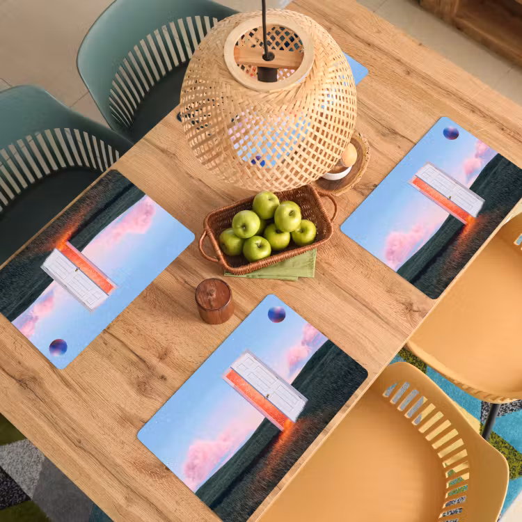 Tischset - 6 Stück - Tür – Fantasie – Raum - Deur - Fantasie - Ruimte Placemat vinyl groot