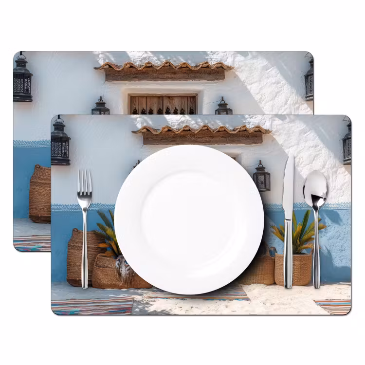 Deur - Manden - Planten Placemat vinyl groot -zzsfeer2_Kitchenyeah-website