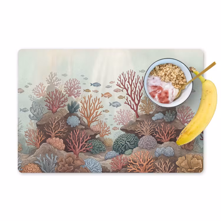 Onderwater - Koraal - Vis - Natuur Placemat vinyl groot -zzzproduct_Kitchenyeah-website