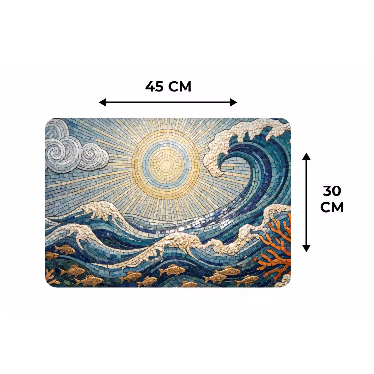 Onderwater - Koraal - Vis - Natuur - Kunst Placemat vinyl groot -specs