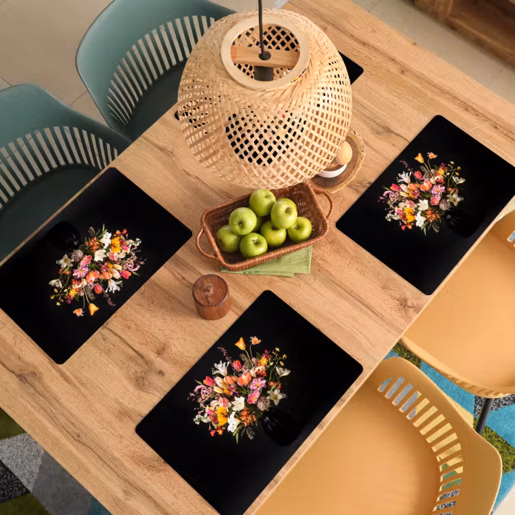 Vaas - Bloemen - Tulpen Placemat vinyl groot -zzsfeer5_Kitchenyeah-website