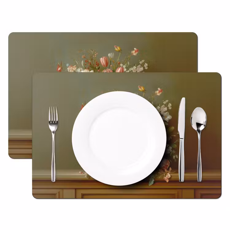 Vaas - Pastel - Kleuren - Bloemen Placemat vinyl groot -zzsfeer2_Kitchenyeah-website