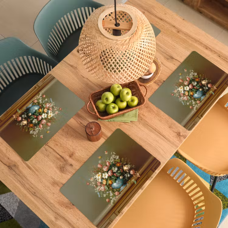 Vaas - Pastel - Kleuren - Bloemen Placemat vinyl groot -zzsfeer5_Kitchenyeah-website
