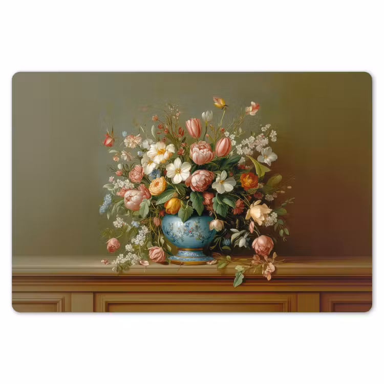 Vaas - Pastel - Kleuren - Bloemen Placemat vinyl groot -zzsfeer1_Kitchenyeah-website