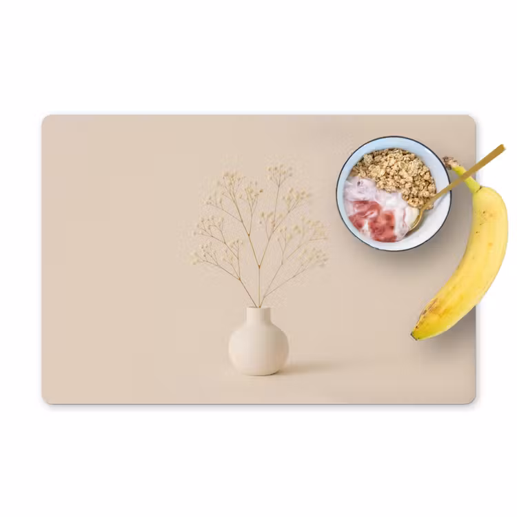 Vaas - Takken - Bloemetjes - Wit Placemat vinyl groot -zzzproduct_Kitchenyeah-website