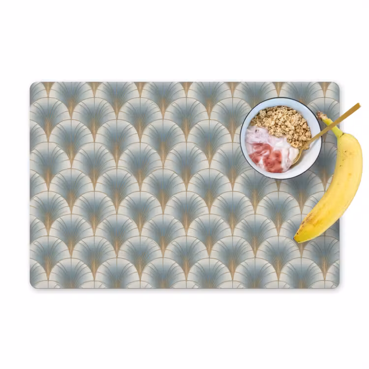 Waaier - Klassiek - Blauw Placemat vinyl groot 368 -zzzproduct_Kitchenyeah-website