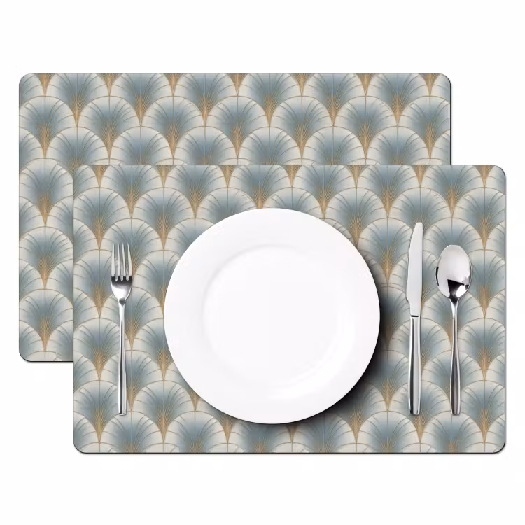Waaier - Klassiek - Blauw Placemat vinyl groot 368 -zzsfeer2_Kitchenyeah-website