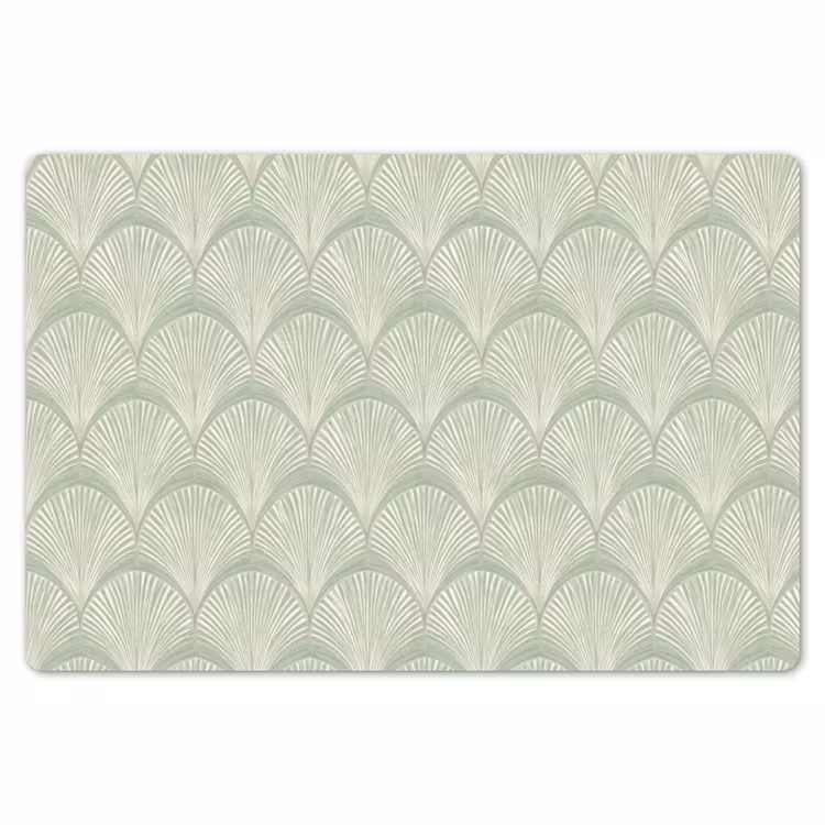 Waaiers - Patroon - Groen Placemat vinyl groot 368 -zzsfeer1_Kitchenyeah-website