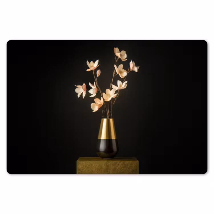 Sierlijk - Boeket - Goud - Vaas Placemat vinyl groot -zzsfeer1_Kitchenyeah-website