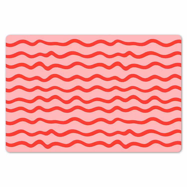 Speels - Patroon - Rood Placemat vinyl groot 368 -zzsfeer1_Kitchenyeah-website