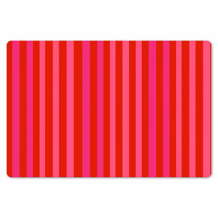Verticaal - Strepen - Roze Placemat vinyl groot 368 -zzsfeer1_Kitchenyeah-website