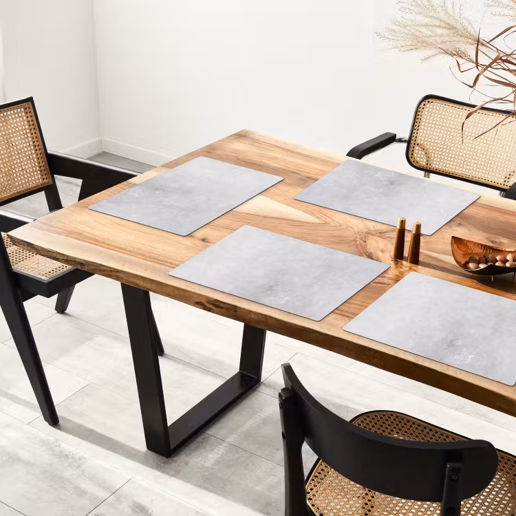 Verwering - Beton - Structuren - Vintage - Industrieel - Grijs Placemat vinyl groot -zzsfeer4_Kitchenyeah-website