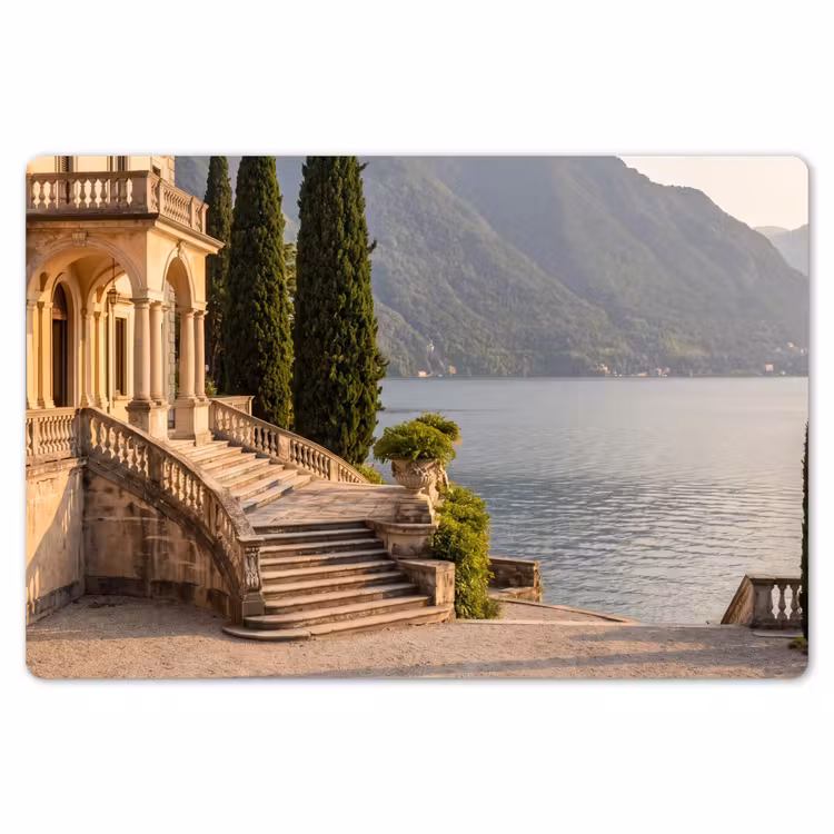 Tischset - 6 Stück - Villa – Wasser – Treppen - Villa - water -trappen Placemat vinyl groot