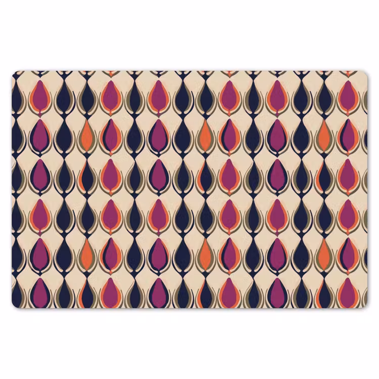 Vintage - Retro - Kleurrijk Placemat vinyl groot 368 -zzsfeer1_Kitchenyeah-website