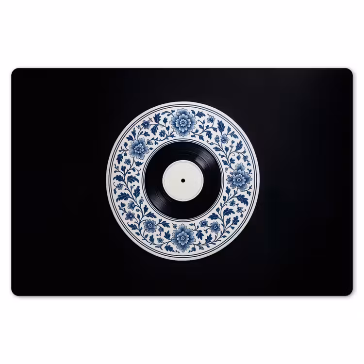 Vinyl - LP - Delfts Blauw - Muziek Placemat vinyl groot -zzsfeer1_Kitchenyeah-website