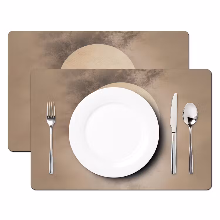 Vogel - Beige - Japandi Placemat vinyl groot -zzsfeer2_Kitchenyeah-website