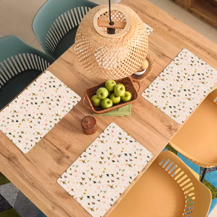 Vogels - Vliegen - Kleurrijk Placemat vinyl groot 368 -zzsfeer5_Kitchenyeah-website
