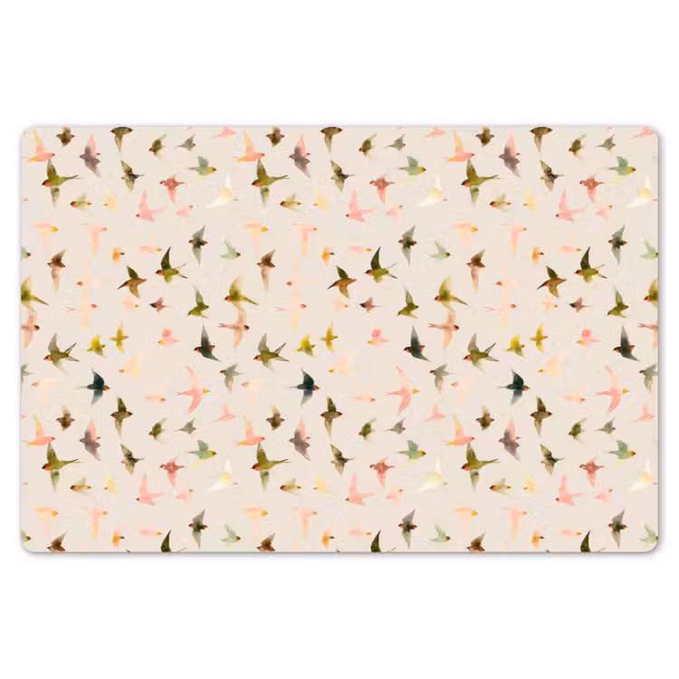 Vogels - Vliegen - Kleurrijk Placemat vinyl groot 368 -zzsfeer1_Kitchenyeah-website