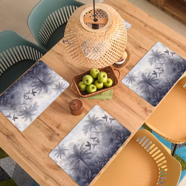 Vogel - Vliegend - Jungle - Vintage - Dieren Placemat vinyl groot -zzsfeer5_Kitchenyeah-website