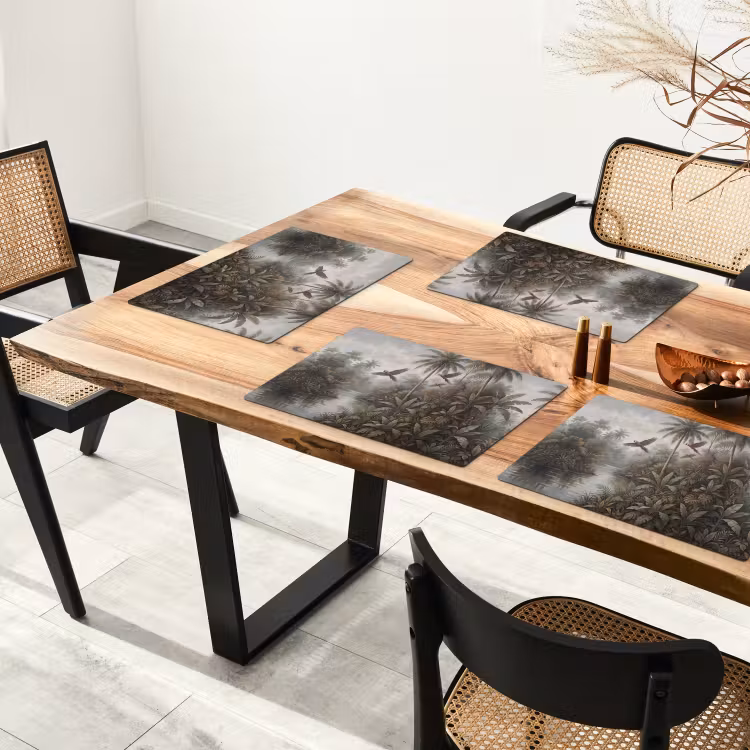 Vogel - Vliegend - Tropisch - Landschap - Klassiek Placemat vinyl groot -zzsfeer4_Kitchenyeah-website