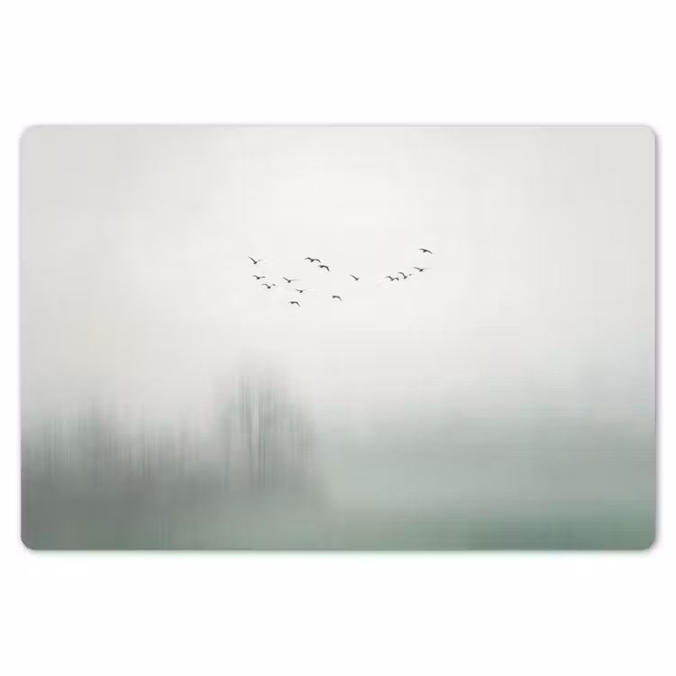 Vogel - Vlucht - Natuur - Minimalistisch Placemat vinyl groot -zzsfeer1_Kitchenyeah-website