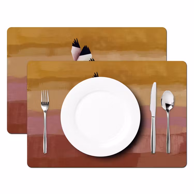 Vogels - Snavel - Abstract Placemat vinyl groot -zzsfeer2_Kitchenyeah-website