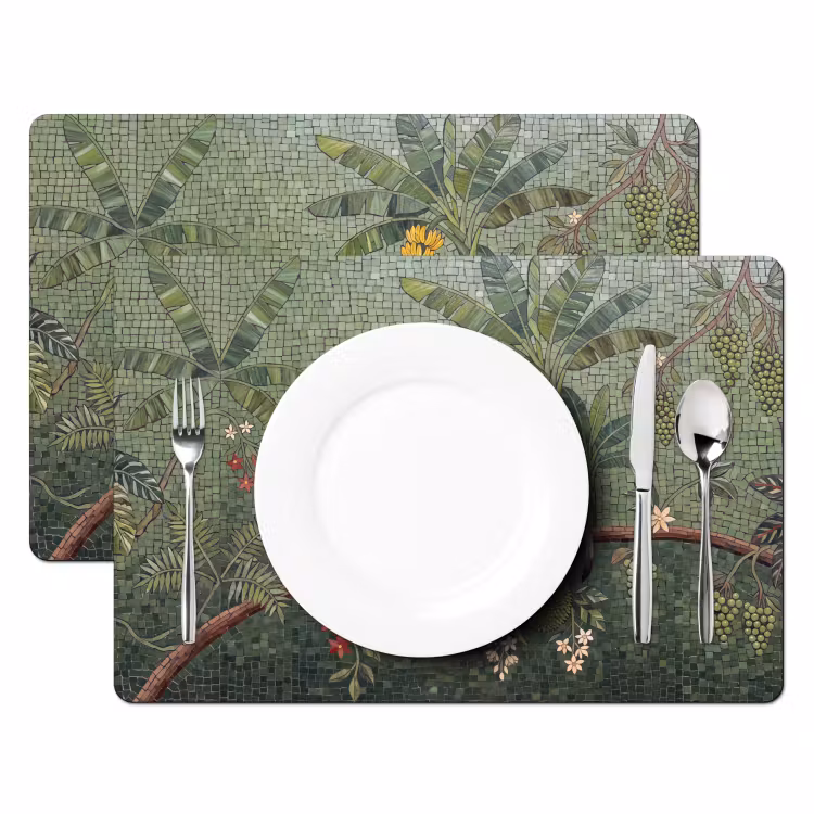 Vogel - Dier - Jungle - Mozaïek - Natuur Placemat vinyl groot -zzsfeer2_Kitchenyeah-website
