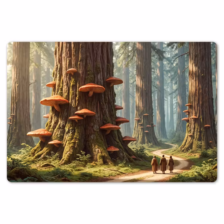 Tischset - 6 Stück - Wald – Bäume – Natur - Bos - Bomen - Natuur Placemat vinyl groot