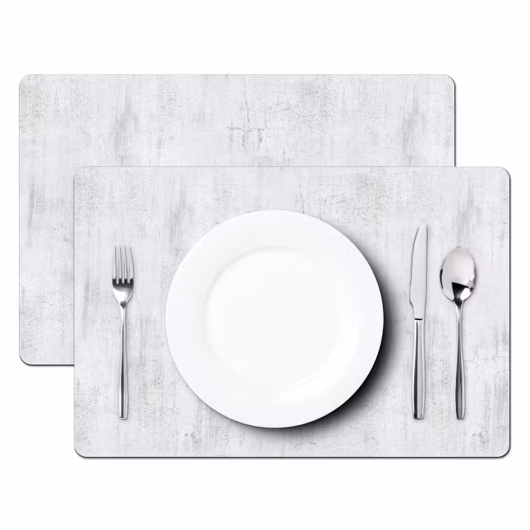 Muur - Geverfd - Wit - Onafgewerkt Placemat vinyl groot 368 -zzsfeer2_Kitchenyeah-website