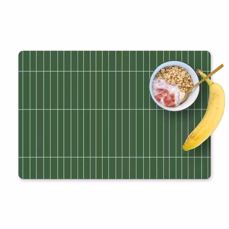 Wandtegel - Verticaal - Donkergroen Placemat vinyl groot 368 -zzzproduct_Kitchenyeah-website
